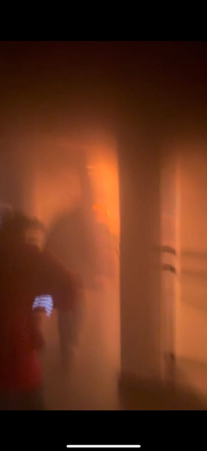 Las imágenes que compartió Nicolás Promanzio sobre el incendio en X