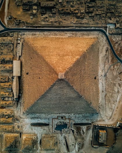 Las imágenes tomadas con un drone capturaron, como nunca se vieron, las impactantes construcciones egipcias desde un nuevo ángulo, gracias al trabajo del fotógrafo ucraniano de viajes Alexander Ladanivskyy