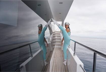 Las impresionantes posiciones de yoga de la novia de Cristiano. Crédito: Instagram