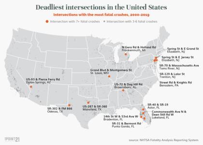 Las intersecciones más peligrosas de Estados Unidos