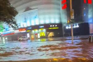 Las inundaciones afectaron las calles de Beijing en China