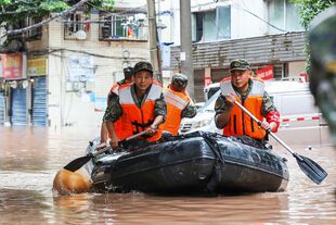 Las inundaciones en el sudoeste de China