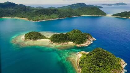 Las islas de Andamán y Nicobar se extienden por la costa este de la India