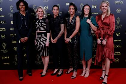 Las jugadoras del Lyon estuvieron presentes en la gala del Balón de oro