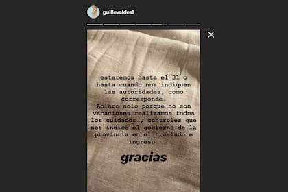 Las justificaciones de Guillermina Valdes tras las criticas que recibió por volar a Esquel junto a Tinelli y su familia
