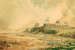 Las lavanderas usaban la orilla del río de la Plata o los charcos que se formaban con la bajante para asear la ropa de los porteños