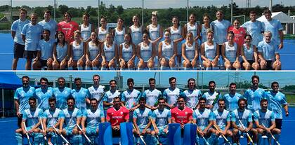 Las Leonas y los Leones, seleccionados femenino y masculino de hóckey sobre césped, competirán a las 00.15 y 7 horas del domingo, respectivamente.