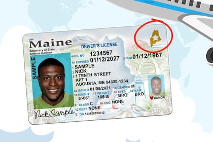 Las licencias de conducir compatibles con la Ley Real ID tienen una estrella en la esquina superior derecha