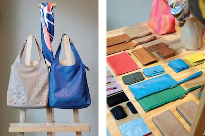 Las líneas de bolsos y accesorios en cuero de Côncava.