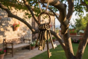 La razón por la que hay que colgar llaves viejas en tu balcón o jardín