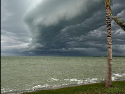Las llegada de la tormenta tropical Alberto desde Soto La Marina, Tamaulipas, esta mañana
