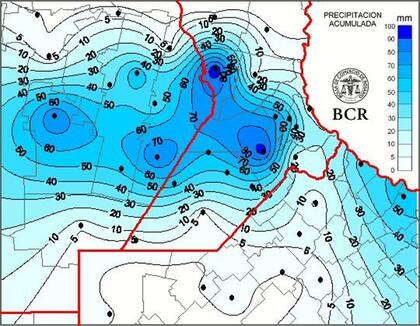 Las lluvias acumuladas del jueves y viernes últimos