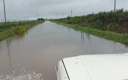 Las lluvias de los últimos días anegaron campos y caminos en diversas zonas agrícolas