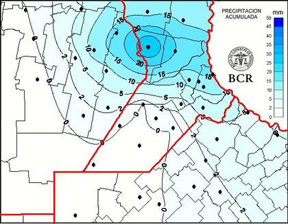 Las lluvias que se registraron en la región agrícola núcleo