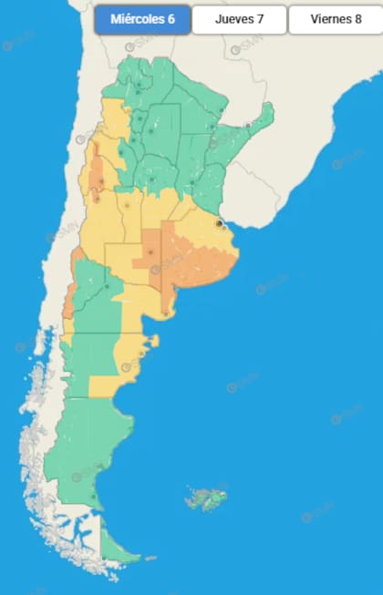 Las malas condiciones climáticas se extenderán de norte a sur