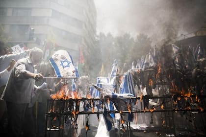 Las manifestaciones contra Israel se convirtieron en habituales en Teherán.