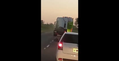Las maniobras de un camionero en Chaco que casi terminan en tragedia