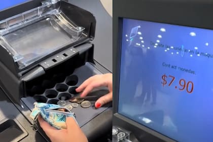 Las máquinas automáticas disponibles en algunas sucursales permiten convertir monedas en billetes en pocos pasos