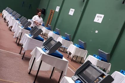 Las máquinas que se utilizaron para emitir los votos durante la elección en CUBA
