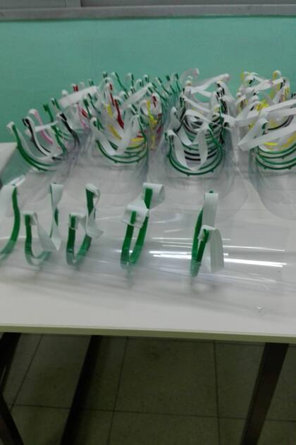 Las máscaras 3D que se producen en el comercial 19 de Caballito