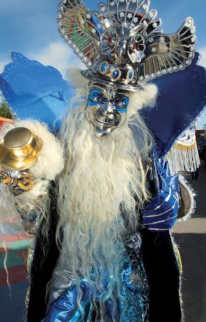 Las máscaras son características del Carnaval de Oruro. Nacho Calonge