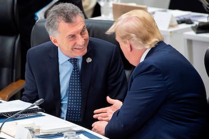 El presidente Macri y Donald Trump, mandatario de Estados Unidos