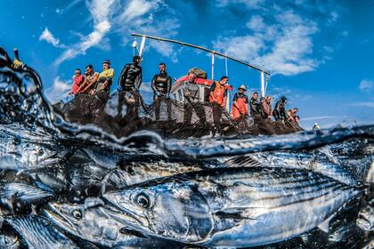 Mención de honor: "Los dos mundos de la pesca" tomada en Ceuta, España por Rafael Fernández Caballero