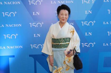 Hiroko Mukoyama, referente de Japón en la Argentina, en la celebración por los 150 años de LA NACION