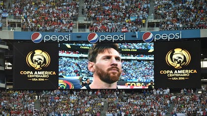 Messi en la Copa América del Centenario, en 2016 en los Estados Unidos, siempre un punto de atracción