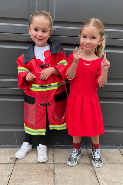 Las mellizas Venus Ruth y Sol Matthew el día que cumplieron cuatro años.