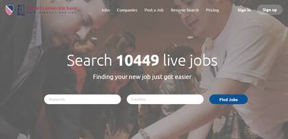 Las miles de ofertas laborales se pueden filtrar por ubicación y palabras clave (United Latino Job Bank)