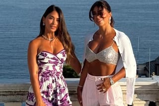 Sin Messi, la rosarina viajó a Portofino con sus hijos y se reencontró con su mejor amiga