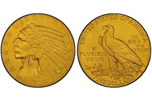 El detalle que hace que esta moneda de oro cinco dólares valga US$200.000