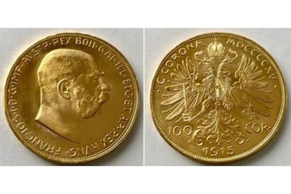 Las monedas de oro del imperio austrohúngaro que fueron encontradas en una caja de seguridad en Dénia