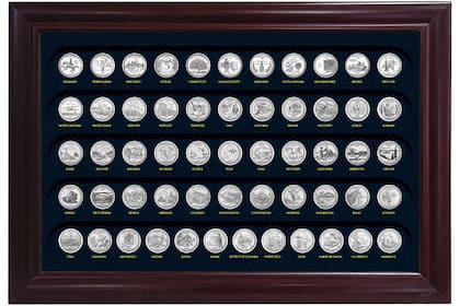 Las monedas estatales de 25 centavos son coleccionadas por su carácter conmemorativo y sus diseños difieren entre cada estado