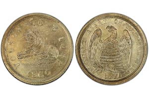 Así se ve la moneda mormona de oro de US$5 que en realidad vale US$300.000