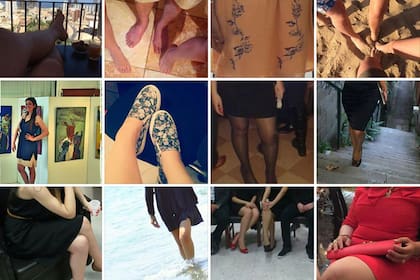 Las mujeres defienden la causa con fotos de sus piernas