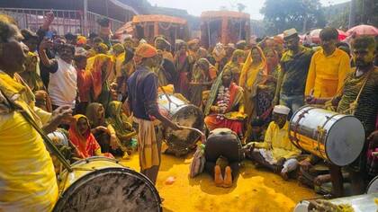 Las mujeres devadasi tienen un papel destacado en el festival anual.