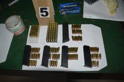 Las municiones decomisadas