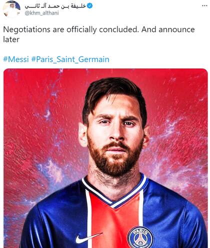 "Las negociaciones concluyeron oficialmente. Se anunciarán más tarde", lanzaron desde Qatar.