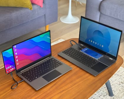 Las NexDock son notebooks sin procesador propio: sirven para ampliar las funciones de un smartphone con su teclado y su pantalla de mayor tamaño