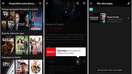 Las nuevas funciones de descarga de Netflix para ver contenido sin conexión a Internet