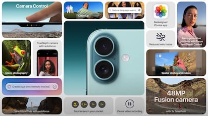 Las nuevas funciones de la cámara del iPhone 16