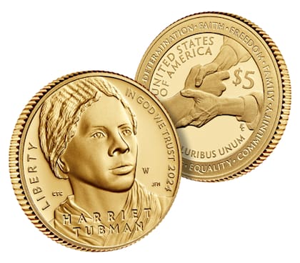 Las nuevas monedas representan varios momentos de la vida de Harriet Tubman