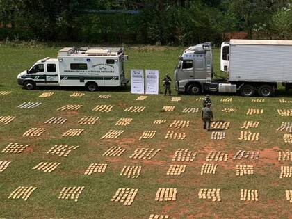 Las nueve toneladas de marihuana fueron incautadas en la localidad misionera de Santa Ana