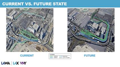 Las obras buscan mejorar el flujo vehicular hacia las terminales del LAX