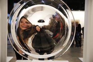 Las obras de Polesello en arteBA fueron siempre un imán para las fotos