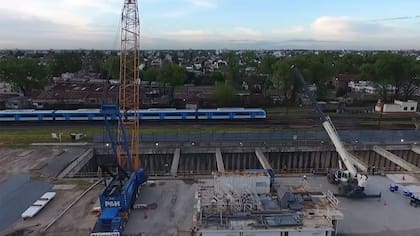 Las obras del soterramiento del Sarmiento