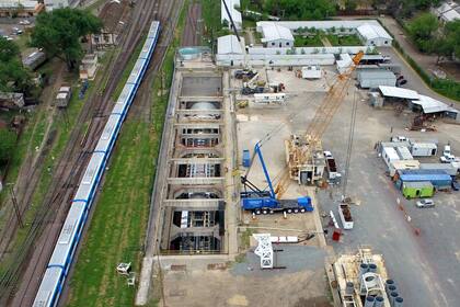 Las obras del soterramiento del Sarmiento