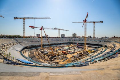 Las obras en el Spotify Camp Nou a 17 de julio de 2024 DEPORTES MARC GRAUPERA/FCB